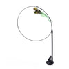 Interactive Feather Cat Teaser Wand with Suction Cup Base