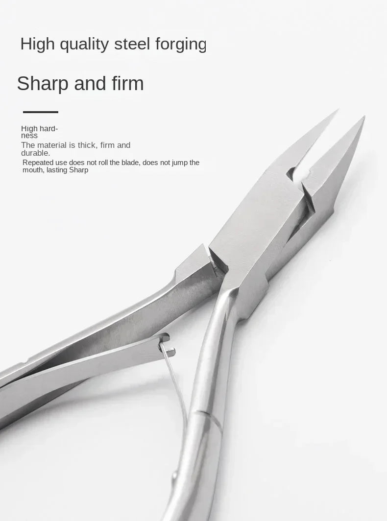 Precision Stainless Steel Cuticle Nipper for Salon-Quality Nail Care