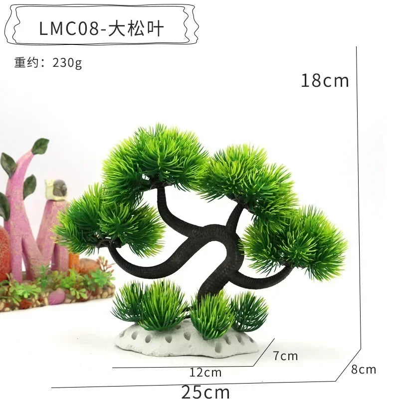 Aquarium Decor: Simulation Plants and Landscaping Ornaments