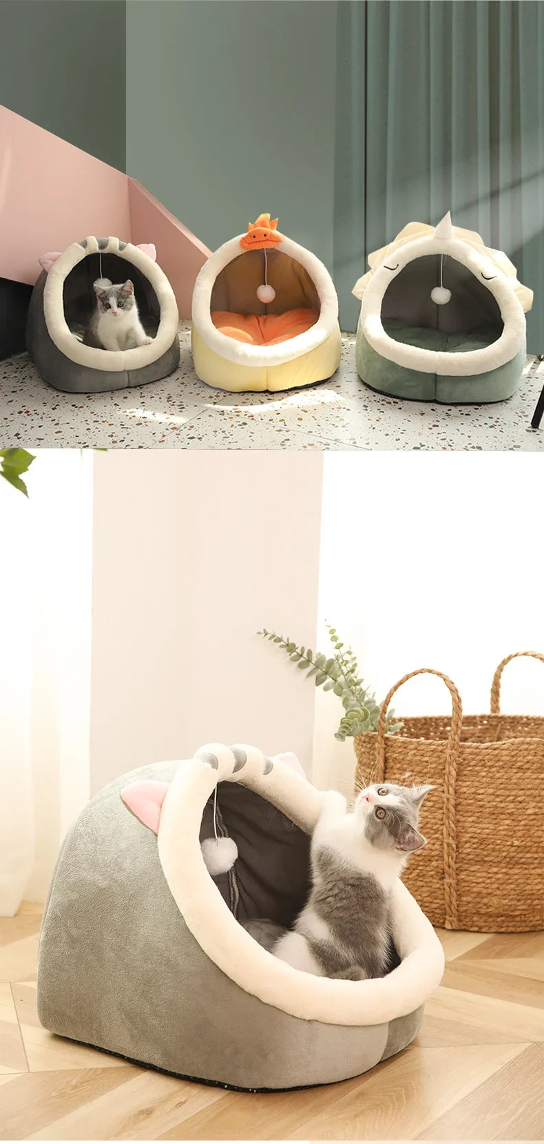 Cama Reposera para Gatos con Diseño de Tienda
