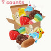 Ensemble de 7 Jouets en Peluche qui Grincent pour Chiots