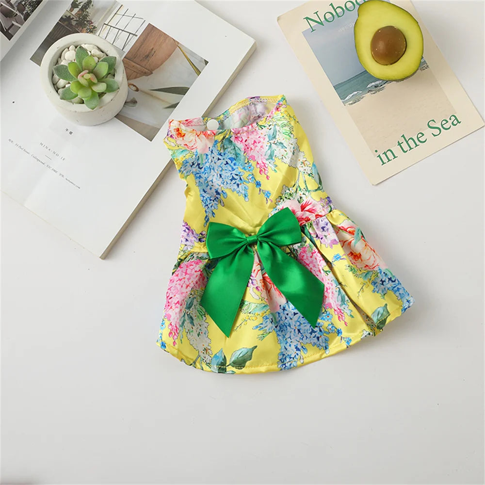 Polka Dot Dog Skirt Dress for Small Breeds