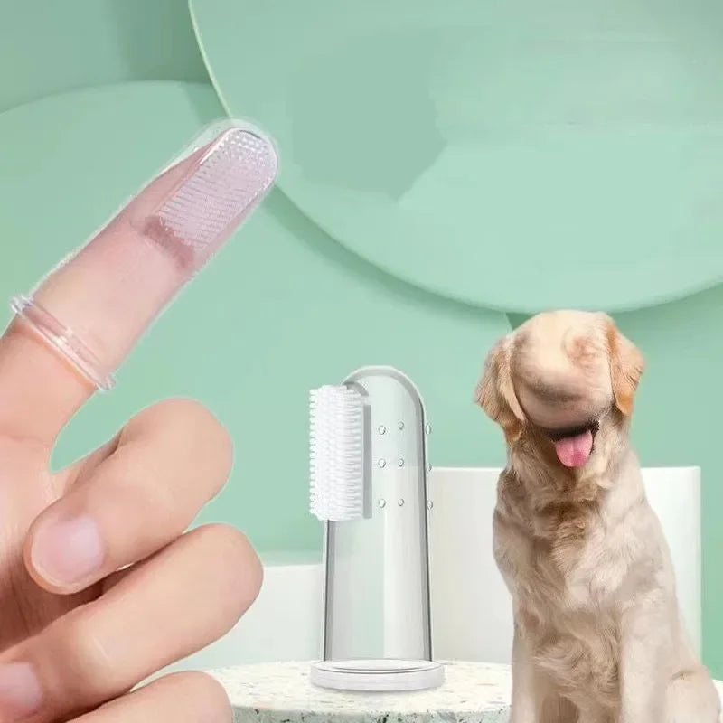 Silicone Finger Toothbrushes for Dogs and Cats - 5 Pack