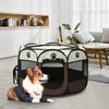 Foldable Oxford Cloth Pet Playpen with Mesh Roof
