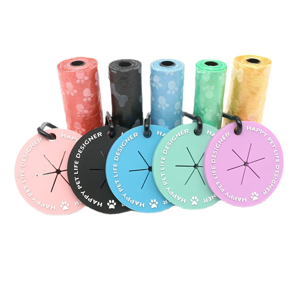 Hands-Free Dog Poop Bag Dispenser with Clip