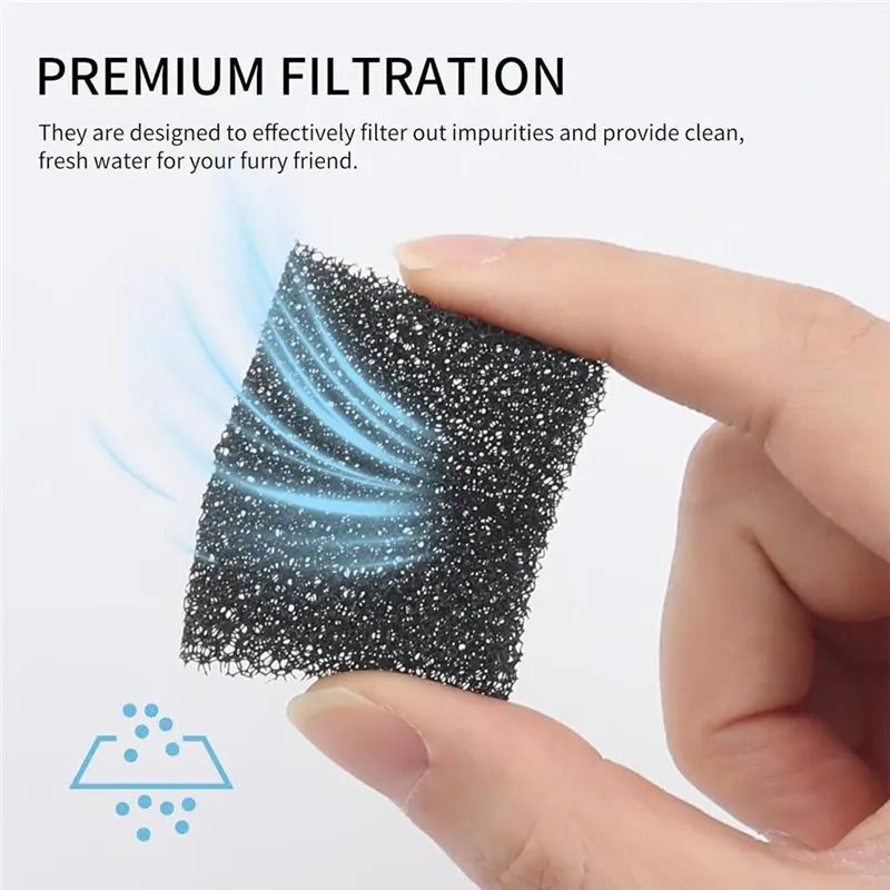 Replacement Foam Filters for Pet Water Fountains (30-Pack)