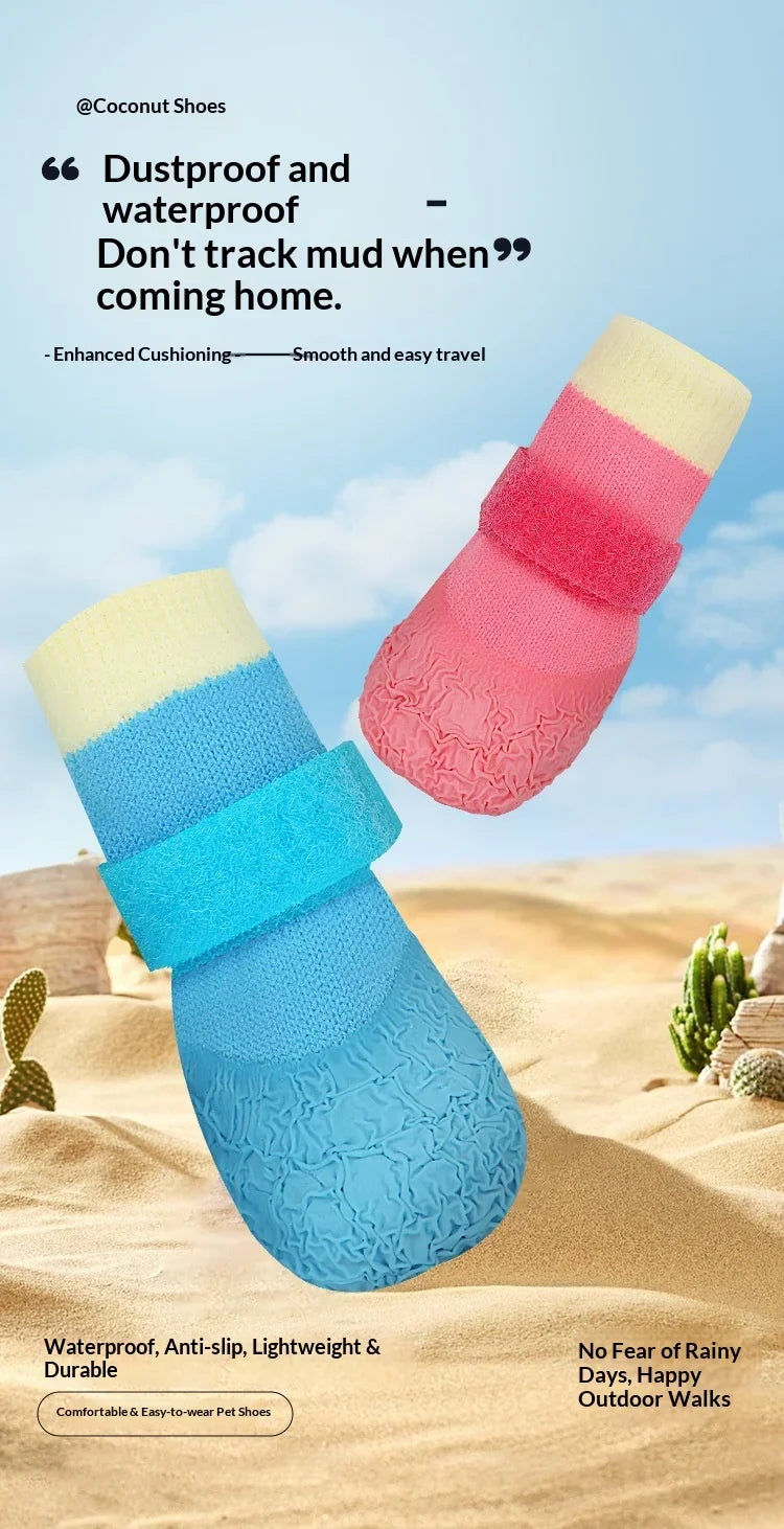 Waterproof Dog Boots with Anti-Slip Soles for Small Breeds