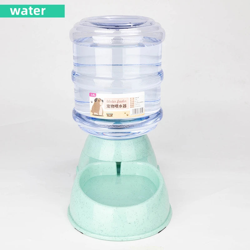 Gamelle Double Compartiment avec Distributeur d'Eau pour Animaux