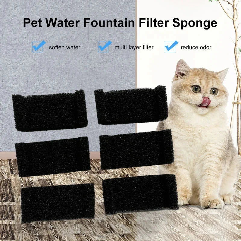 Sponge Filter Refills for Pet Drinking Fountains