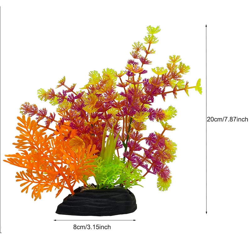 Realistic Artificial Aquarium Plants for Fish Tank Décor