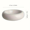 Ceramic Donut Cat Bowl with Anti-Slip Base