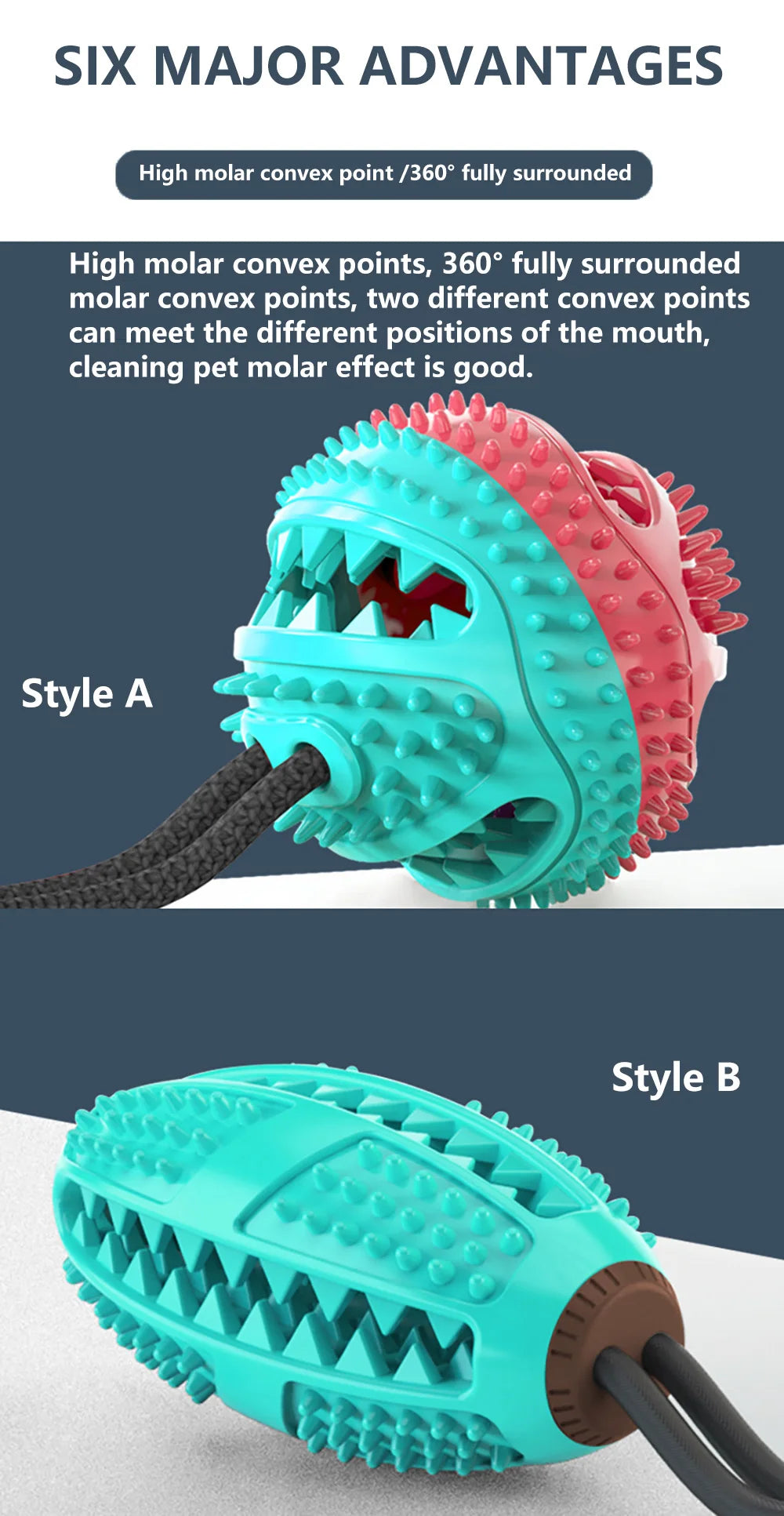 Suction Cup Interactive Dog Ball Toy with Treat Dispenser
