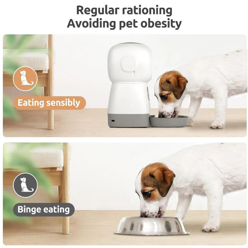 Dispensador de Comida para Mascotas con WiFi y Grabación de Voz