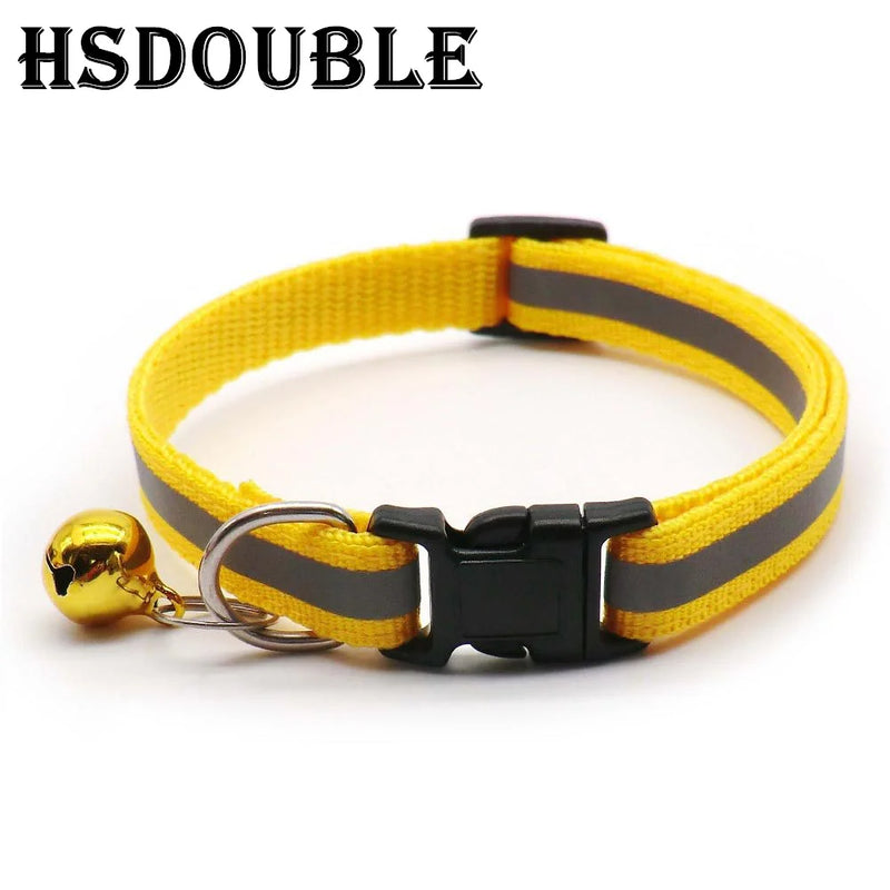 Reflektierende Sicherheits-Halsbänder für Katzen und kleine Hunde (2er-Pack)
