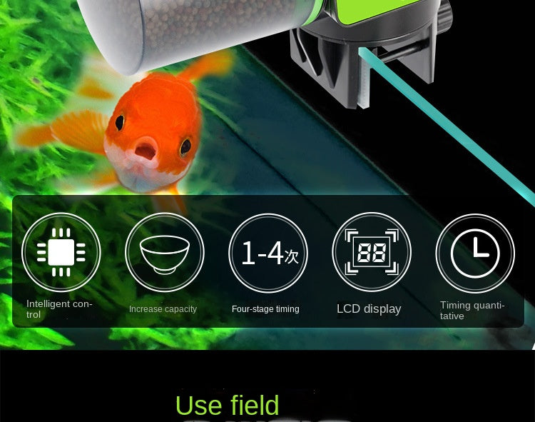 Automatic Fish Tank Feeder with Timed Dispense