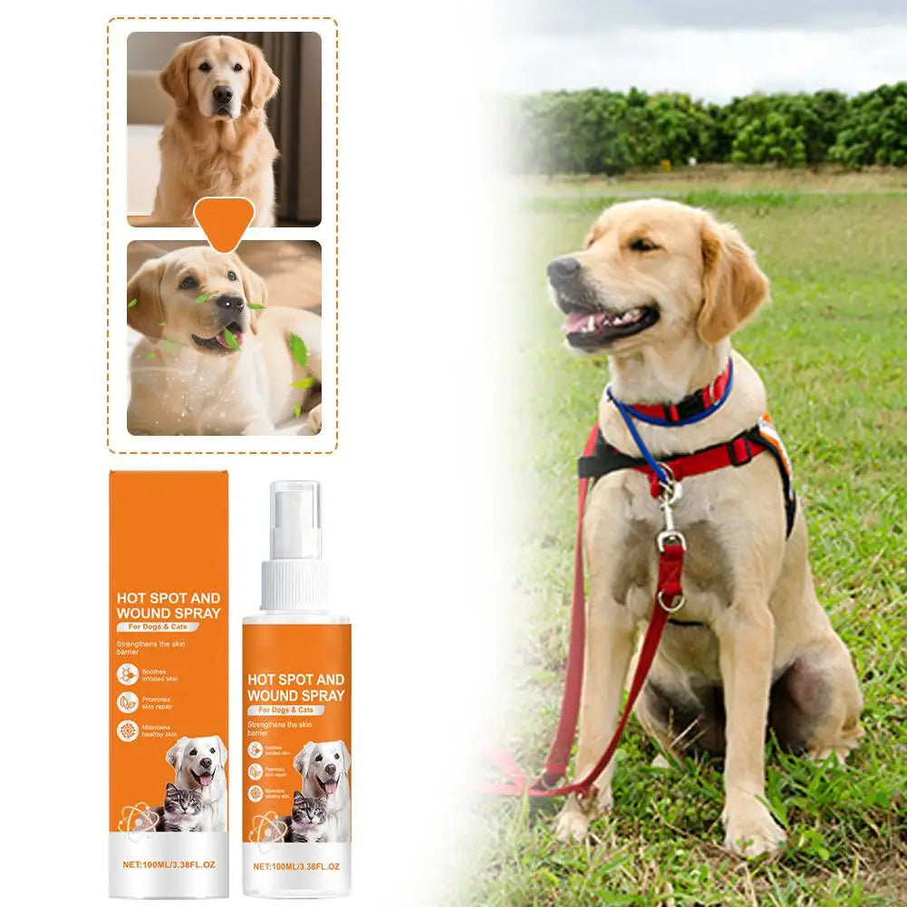Soothing Hot Spot Spray for Dogs & Cats – Itch Relief and Skin Repair