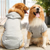 Sudadera de Fleece para Perro Grande con Capucha y Bolsillo con Cremallera