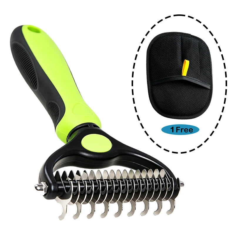 Two-Sided Grooming Brush for Cats and Dogs