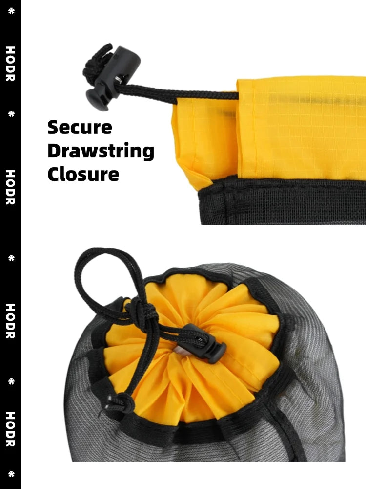 Ultralight Mesh Storage Bags with Drawstring Closure