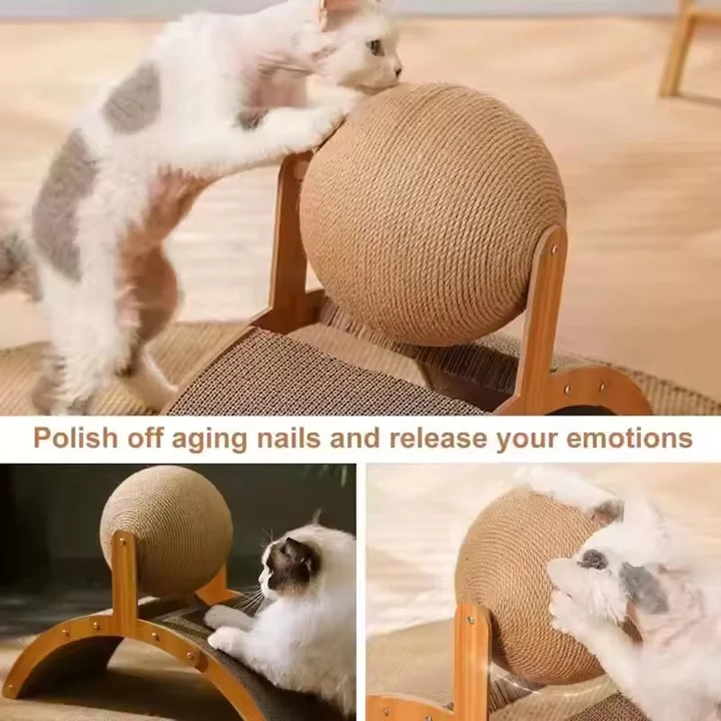 Ferris Wheel Cat Scratcher with Sisal Ball