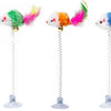 Juguete Interactivo para Gatos con Varita de Plumas y Cascabel