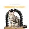 Archet de Toilette pour Chat avec Brosse Massage et Panneau à Griffer