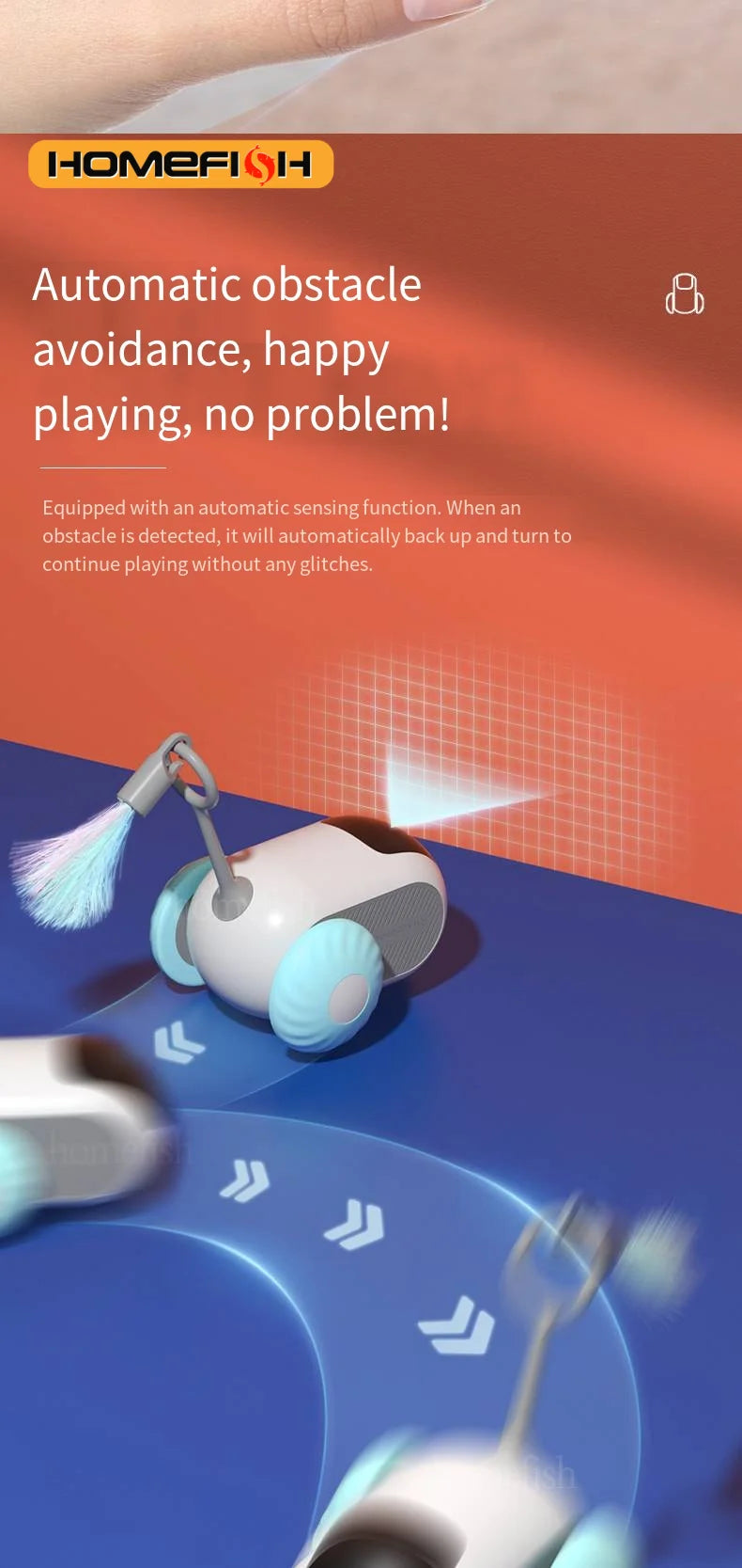 Interactive Remote-Controlled Cat Toy Car