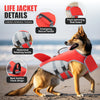 Reflective Dog Life Jacket with Adjustable Fit