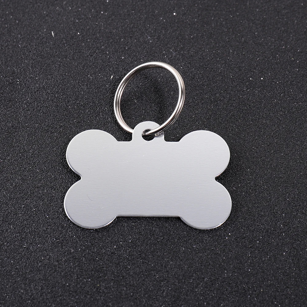 Personalized Bone-Shaped Dog Tag with Custom Engraving