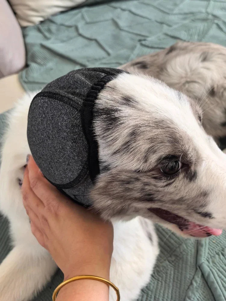 Dog Noise Reduction Ear Muffs with Waterproof Headgear