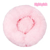 Lit Donut en Peluche Confortable pour Chat