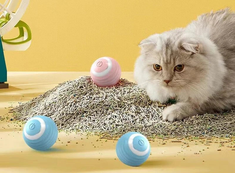 Smart Motion-Activated Cat Toy Ball