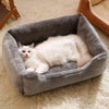 Coussin de lit doux en peluche pour animaux