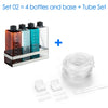 Kit de Bouteilles pour Pompe Doseuse d'Aquarium avec Support en Acier Inoxydable