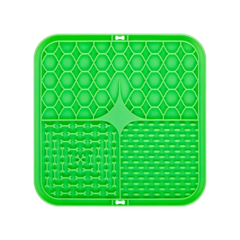 Dog Slow Feeder Silicone Mat for Training and Bath Distraction