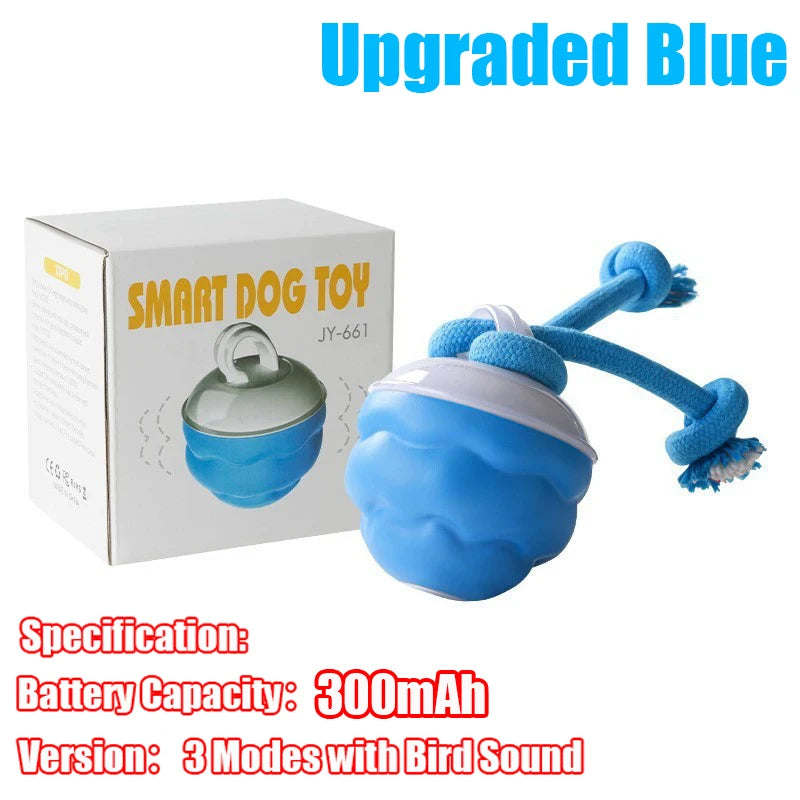 Interactive Rolling Dog Ball with Motion Sensor and Rope