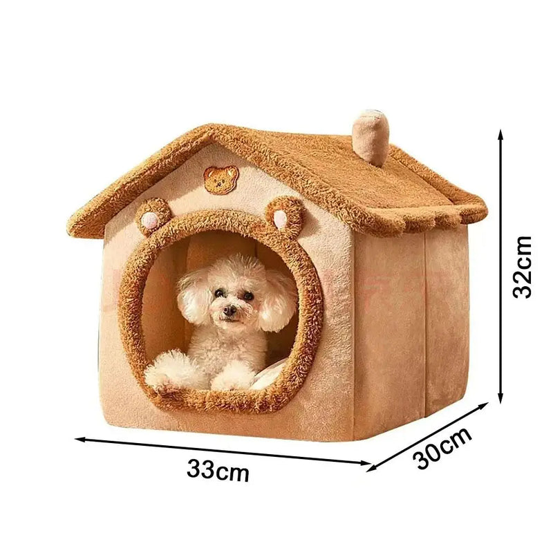 Lit Grotte Chat Peluche Confortable