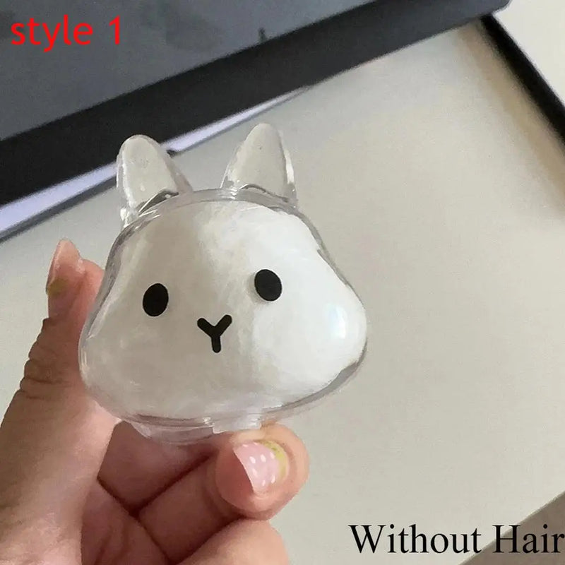 Pendentif Capsule Souvenir en Fourrure de Lapin