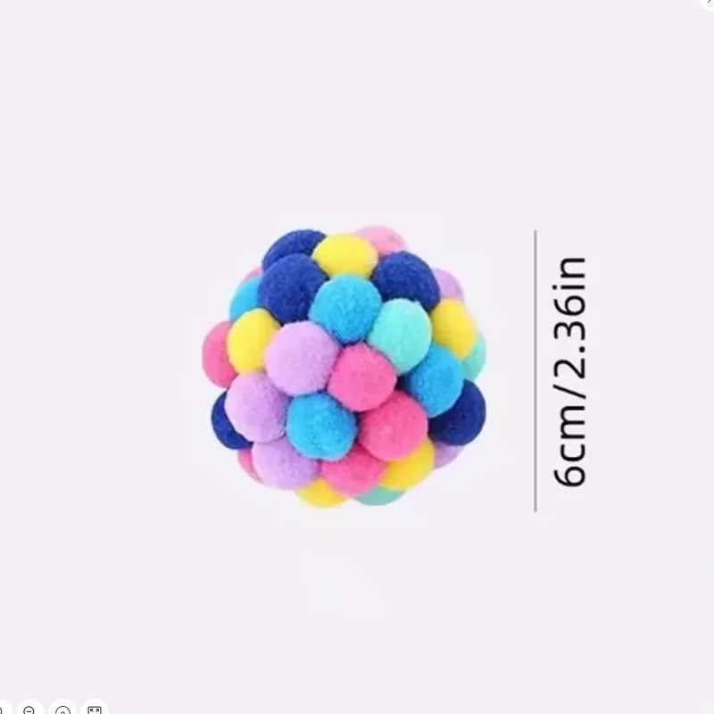 Interactive Plush Cat Ball Toy