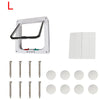Pet Door with 4-Way Lock for Cats and Dogs - Secure, Weatherproof Flap