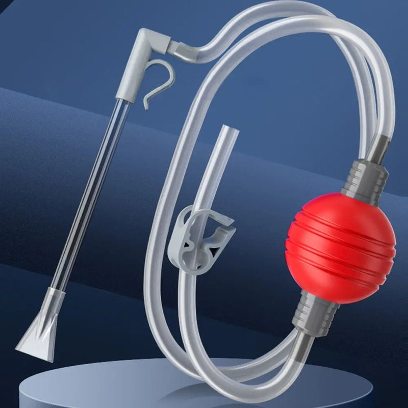 Pompe à siphon manuel pour changement d'eau d'aquarium
