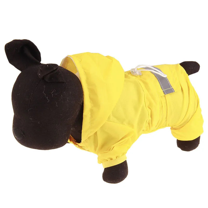 Waterproof Dog Raincoat with Hood - Lightweight Pet Outdoor Jacket