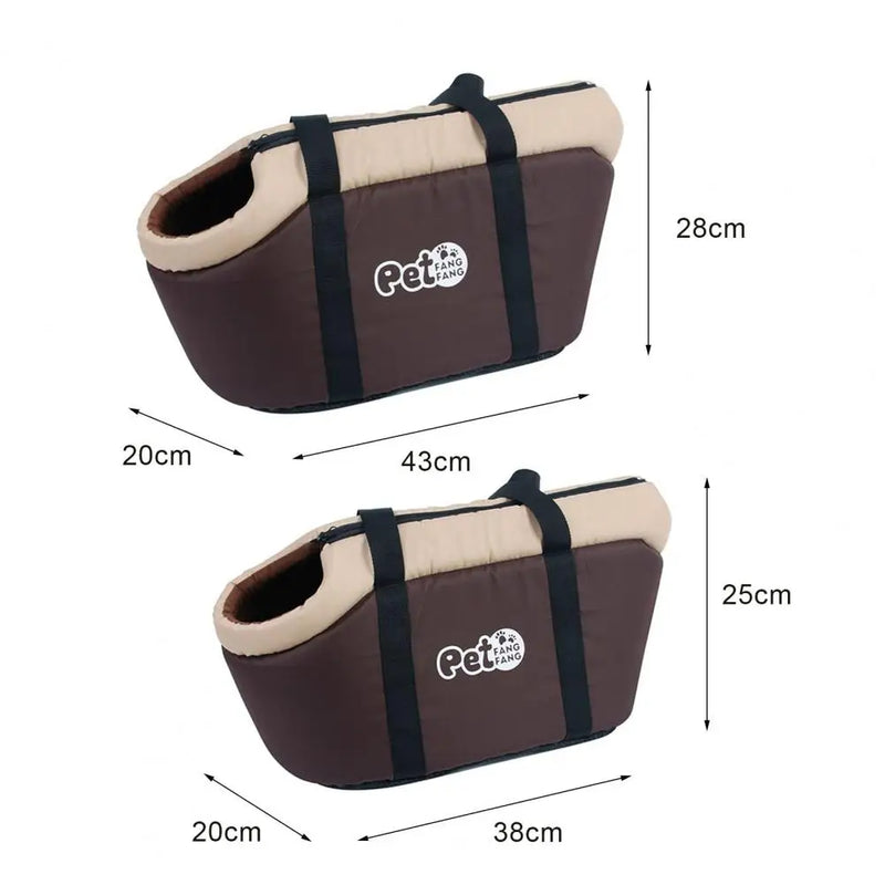 Transporteur pour animaux de compagnie à parois souples avec coussinet intérieur ajustable