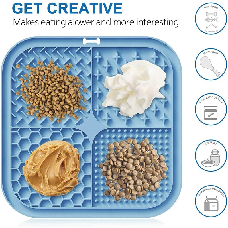 Silicone Lick Mat for Dogs and Cats – Anxiety Relief & Slow Feeding
