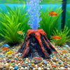 Mini Resin Aquarium Volcano Air Bubbler with Oxygen Stone