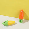 Carrot & Corn Design Dog Chew Toy with Squeaker