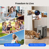 Distributeur de nourriture intelligent pour animaux avec caméra Wi-Fi
