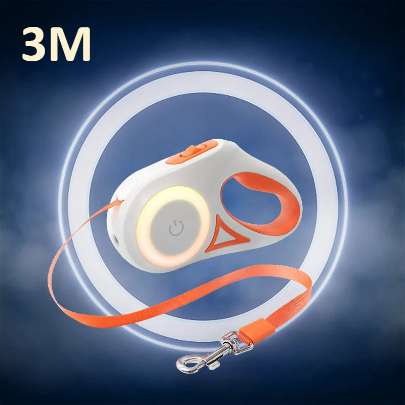 Retractable Dog Leash with LED Light