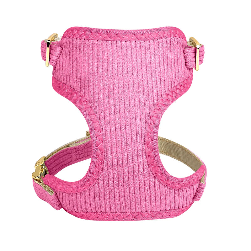 3-Piece Dog Collar Harness Leash Set with Bowknot