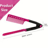 Folding V-Shaped Detangling Comb for Hair Styling